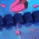 Penal 1 section, 140 x 200 x 40 mm, 2 folding strips, fabric, Hatber "Universe" Blue NPK_74288