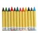 Voskovoy pencils, 12 colors, thick, 93 x 11 mm, in a cardboard box
