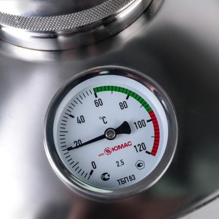 Distiller, 12 l, throat 40 mm, with thermometer, valve-1