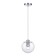 STL LUCE Sus. SL1056.103.01. Noor. 1x60 W, E27, 20x20x160 cm, chromium color