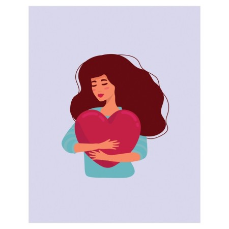 Pillow Golk "Hugging heart, decorative, size 16x45 cm-1