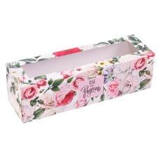 Box for Makarun, confectionery packaging “You are happy”, 18 x 5.5 x 5.5 cm
