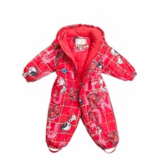 Combineson for girls, height 86 cm, red color