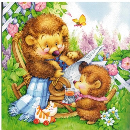 Hedgehog's birthday. Savushkin S.N.-1