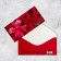Money envelope "Congratulations", red roses and bow, 16.5 × 8 cm