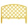 Decorative fence, 35 × 220 cm, 5 sections, plastic, yellow, Romanika, Greengo