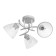 Riana chandelier 3x40W E27 white, silver 50x50x23cm