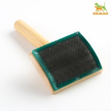 Brush - a three -row wooden packer, base 76 x 56 mm