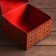 The box is folding, double -sided, "golden hoof", 16 x 16 x 10 cm