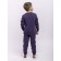 Set: T-shirt, trousers, height 164 cm, dark blue color