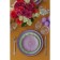 Porcelain dessert plate Wilmax Scratch, D = 17.5 cm, lilac color