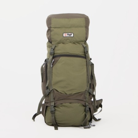 Tourist backpack, TAIF, 65 liters, cord department, 2 outer pockets, 2 side pockets, olive color