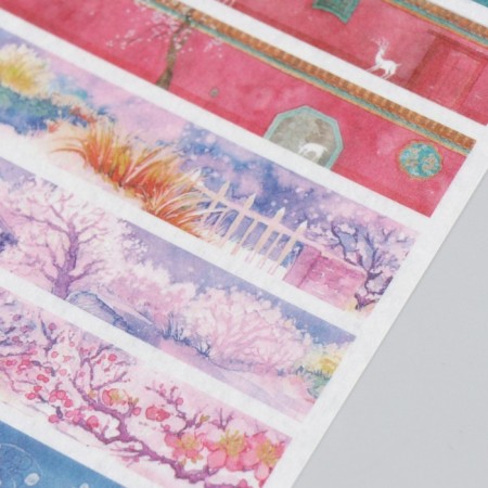 Stickers for creativity Paper "Landscape" set 3 sheets 10x20 cm-2