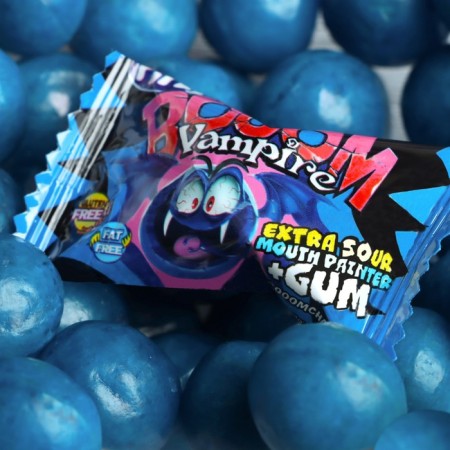 Caramel Lollice with chewing gum "Vampire", 5 g-2