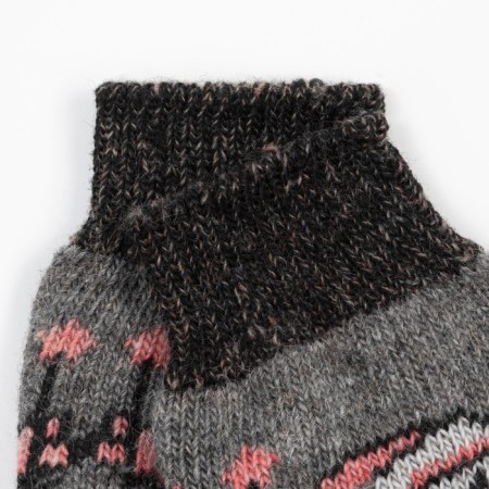 Men's woolen socks "Santa Claus", gray color, size 27-1