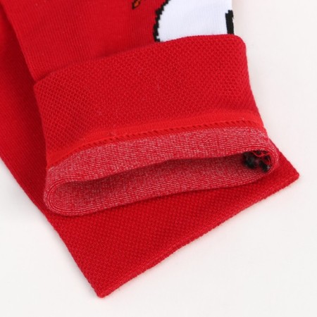 Male socks, red color/goose, size 29-5