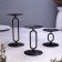 Set of candlesticks 10x20; 10x15; 10x10 cm, black
