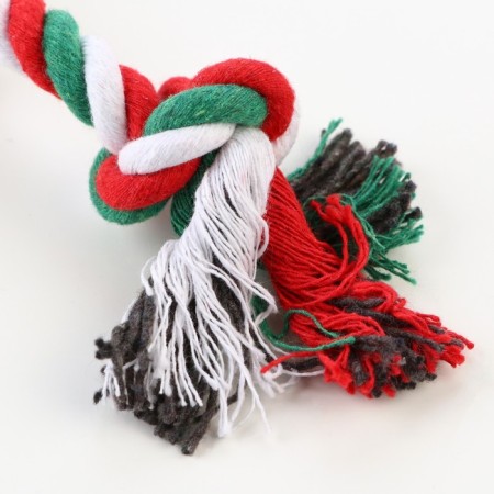 Cable toy "New Year's candy", up to 30 cm, up to 60 g, white/green/red-3
