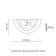 Bra Sonex. Greca, 100W, E27, 300x160 mm, white color