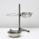 Stand with bowls, 2 x 2 l, height 50 cm, collapsible, green