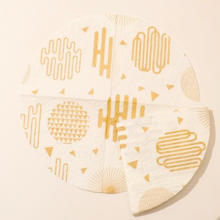 NEW Line Decor Napkin "Golds Gold", Figure, 12 pcs-1