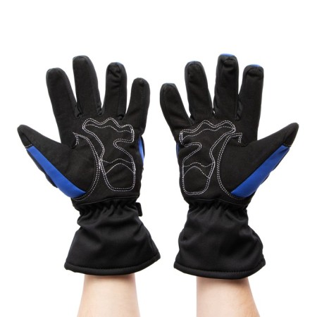 Motorcycle, winter, size l, blue gloves-2
