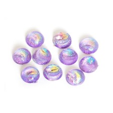 Plastic design TNL, round, lilac, 10 pcs