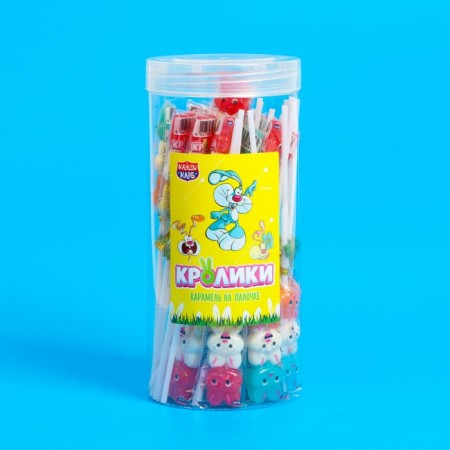 Caramel on a stick "Rabbits", 15 g