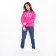 Women's sweatshirt was launched, pink color, size m (42-44)