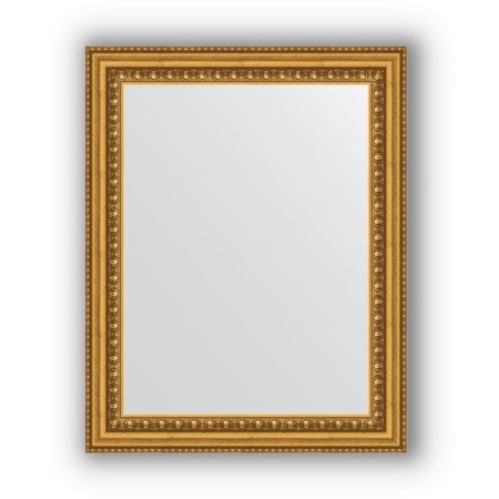 Mirror in the baguette frame - gold beads 46 mm, 38 x 48 cm, evoForm