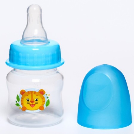 A bottle for feeding "Tigerok", classic throat, 60 ml., 0 months, color mix-2