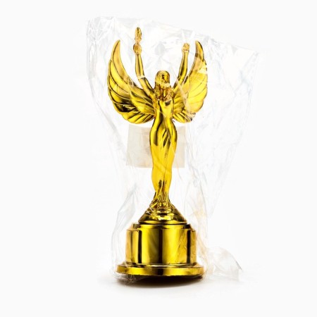 The reward figure "Nika", a stand plastic gold, 18 x 8 x 6.5 cm.-5
