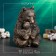 Piggy bank "Bear with a teddy bear" 20x23x30cm, bronze