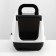 Domik toilet for cats closed with a door 50*38*37 cm, black and white
