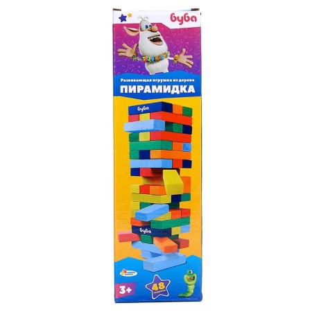 Board game Pyramid Wooden Tower "Buba"-4