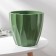 Kashpo for flowers with an insert "flute", 3 l, color malachite