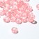 Acrylic bead "English letters" mix, 7 × 4 mm, set 10 g, transparent pink color