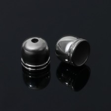 Glue end-cloth 1.2 × 1.2 × 1.2 cm, (set 20 pcs.), Silver color