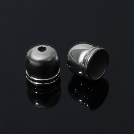 Glue end-cloth 1.2 × 1.2 × 1.2 cm, (set 20 pcs.), Silver color