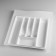 Tray for cutlery, 500 mm, white