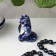 Souvenir "Snake with an apple", Gzhel, 5.5x4 cm