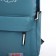 Young backpack from textiles on a zipper, waterproof, 4 pockets, green color