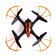 ATV-X20WF quadrocopter, camera, image transmission to smartphone, Wi-Fi, Black-Orange color