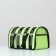 Striped-striped bag 41*25*25 cm, light green