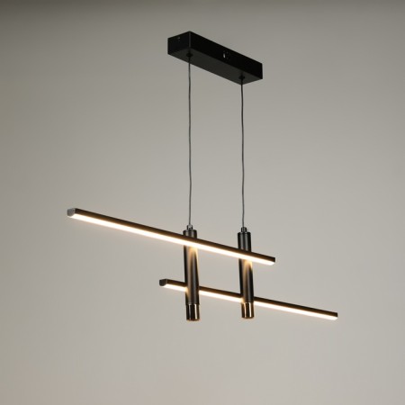 Lamp with DDD "Montana" LED 30W 3000-6000K black and gold 91x7x21 cm-6