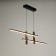 Lamp with DDD "Montana" LED 30W 3000-6000K black and gold 91x7x21 cm