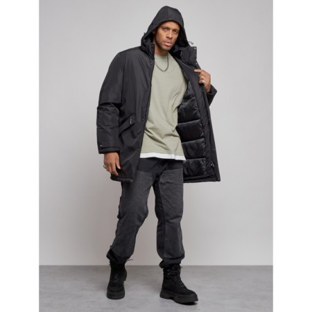Extensive male winter park, size 48, black color-4