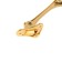 Door locomard lock, "goat leg", color gold