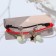 Bracelets "Demetrons" on a magnet, balls with a star, black-red color, 6 cm