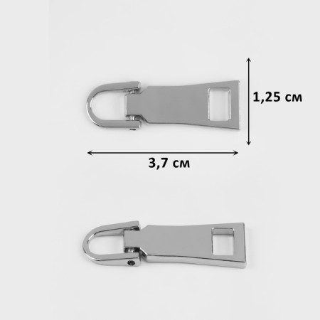 Poller for lightning, metal, 3.7 × 1.25 cm, 5 pcs, silver color-2